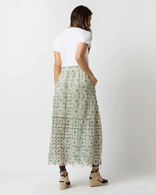 Discount La DoubleJ Drawstring Skirt Cream Agua Macram