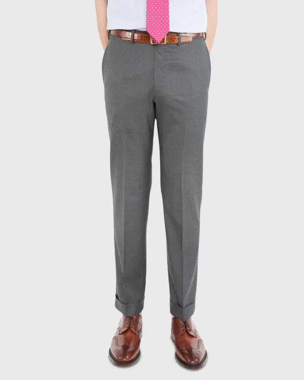 Flash Sale Sid Mashburn Dress Trouser Mid-Grey Lightweight Twill