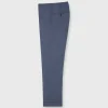 Outlet Sid Mashburn Dress Trouser Steel Blue Wool Hopsack