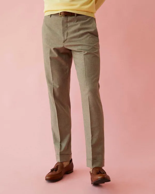 Best Sid Mashburn Dress Trouser Flax Plainweave