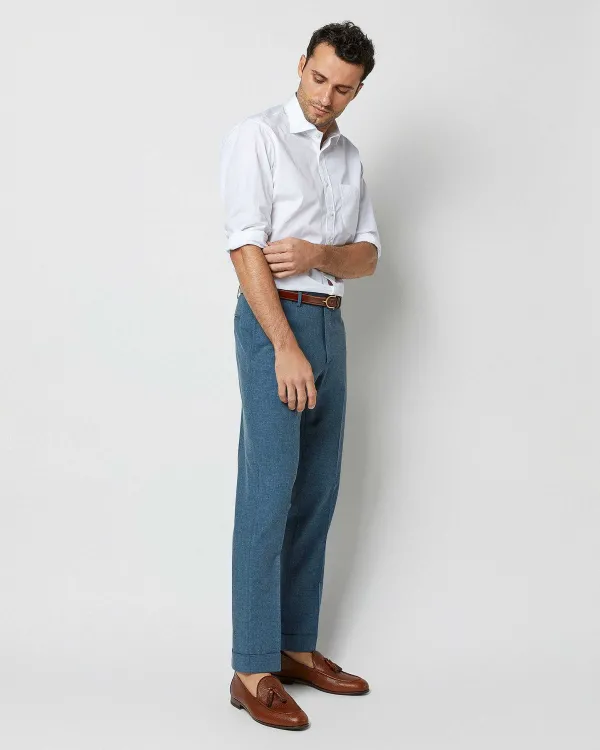 Store Sid Mashburn Dress Trouser Atlantic Plainweave