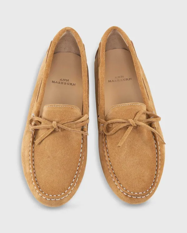 Sale Ann Mashburn Driving Moccasin Camel Suede