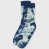 Outlet American Trench Dyed Retro Socks Indigo