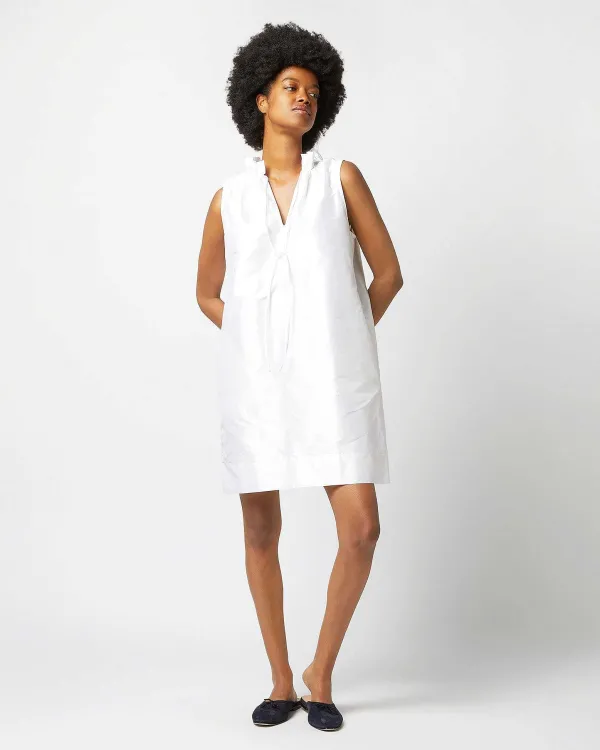 Best Sale Ann Mashburn Emilia Dress Ivory Silk Shantung