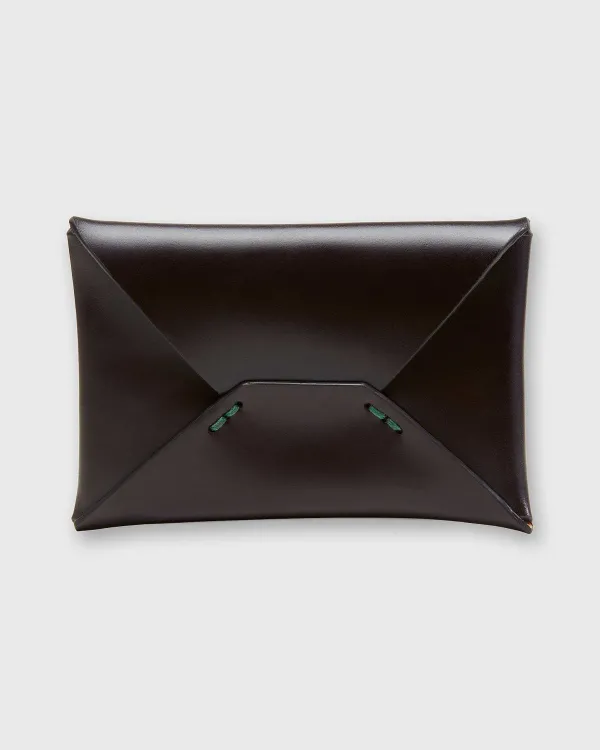 Hot Mashburn Envelope Card Holder Dark Brown Cordovan