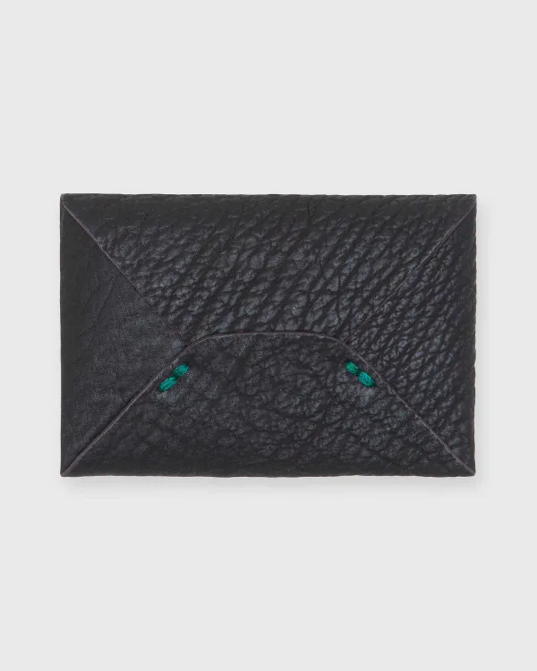 Hot Mashburn Envelope Card Holder Chocolate Sharkskin