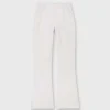 Store Ann Mashburn Faye Flare Cropped Pant Taupe Garment-Dyed Stretch Twill