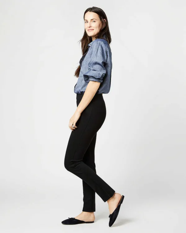 Best Ann Mashburn Faye Legging Pant Black Ponte Knit