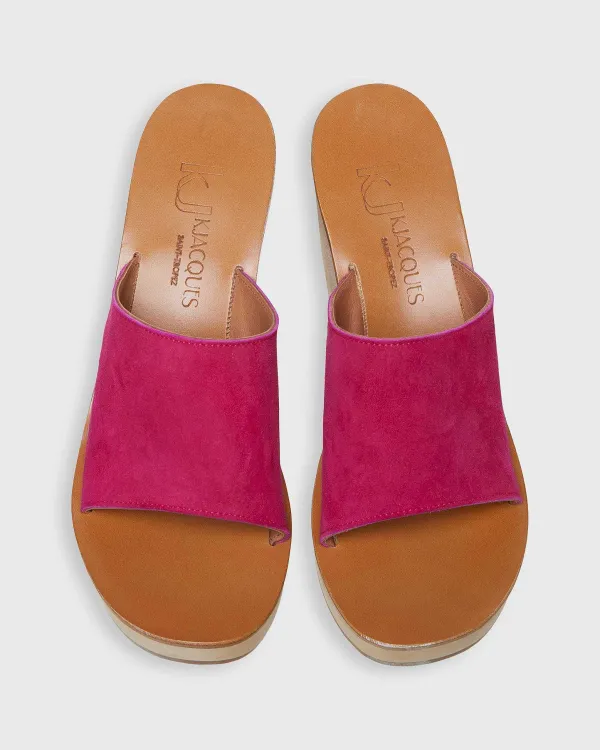 Flash Sale K. Jacques Ficus Heel Raspberry Suede