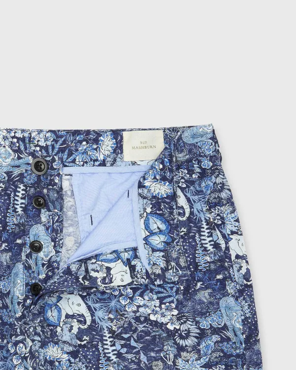 Best Sid Mashburn Field Short Ratti® Blue Jungle Print Cotolino