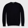 Online Sid Mashburn Fine-Gauge Crewneck Sweater Black Cashmere