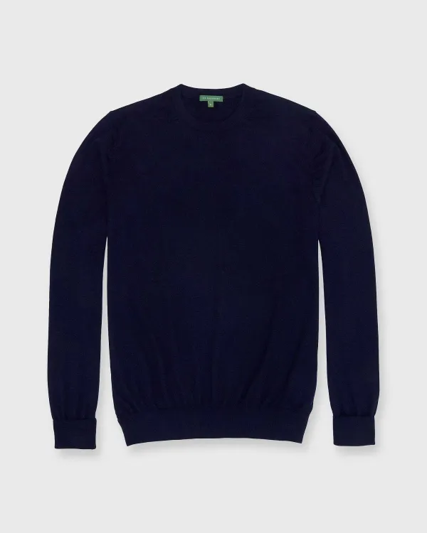 Cheap Sid Mashburn Fine-Gauge Crewneck Sweater Navy Cashmere