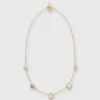 Cheap Grainne Morton Five Mini Charm Necklace Pearl/Gold