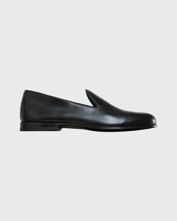 Best Sale Sid Mashburn Formal Slipper Black Calfskin