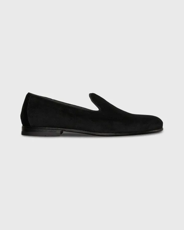 Flash Sale Sid Mashburn Formal Slipper Black Velvet