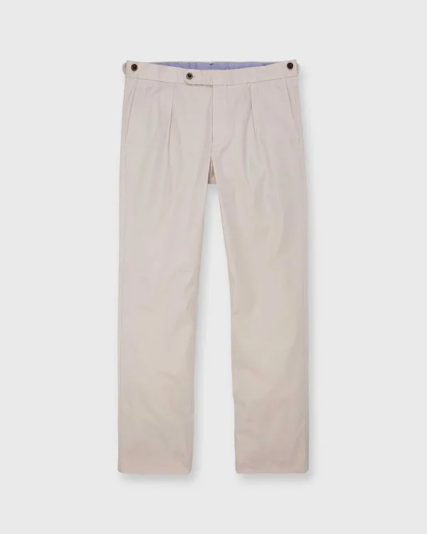 Discount Sid Mashburn Garment-Dyed Pleated Sport Trouser Stone Ap Lightweight Twill