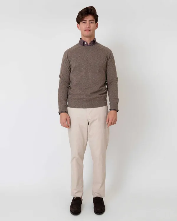 Sale Sid Mashburn Garment-Dyed Sport Trouser Stone Ap Lightweight Twill