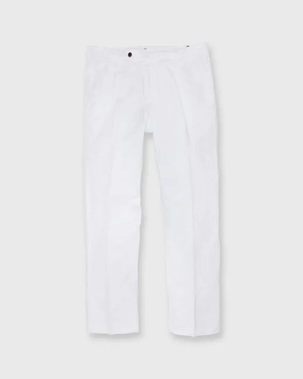 Flash Sale Sid Mashburn Garment-Dyed Sport Trouser White Cotolino Twill