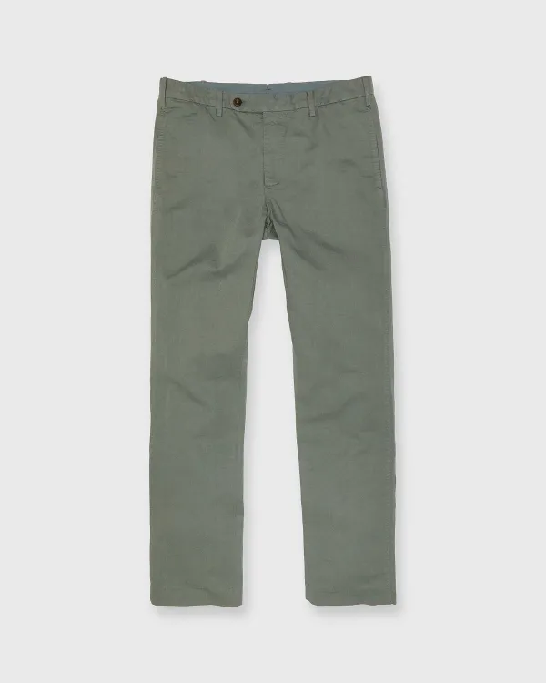 Best Sale Sid Mashburn Garment-Dyed Sport Trouser Spring Olive Cotolino Twill