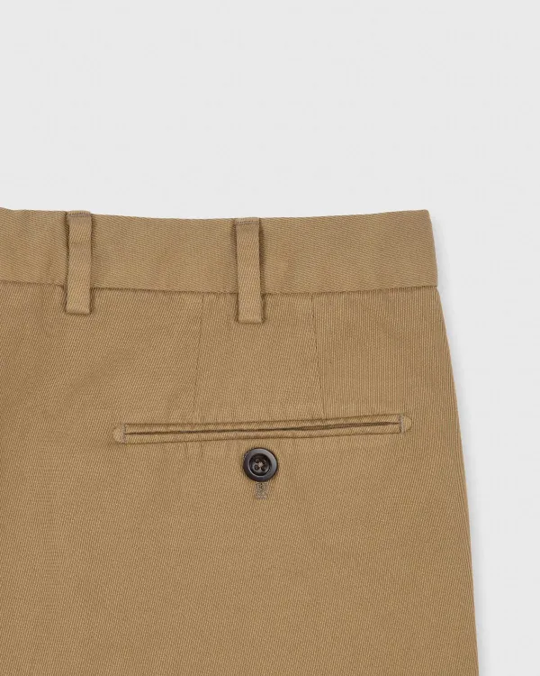 Hot Sid Mashburn Garment-Dyed Sport Trouser British Khaki High Ridge Twill