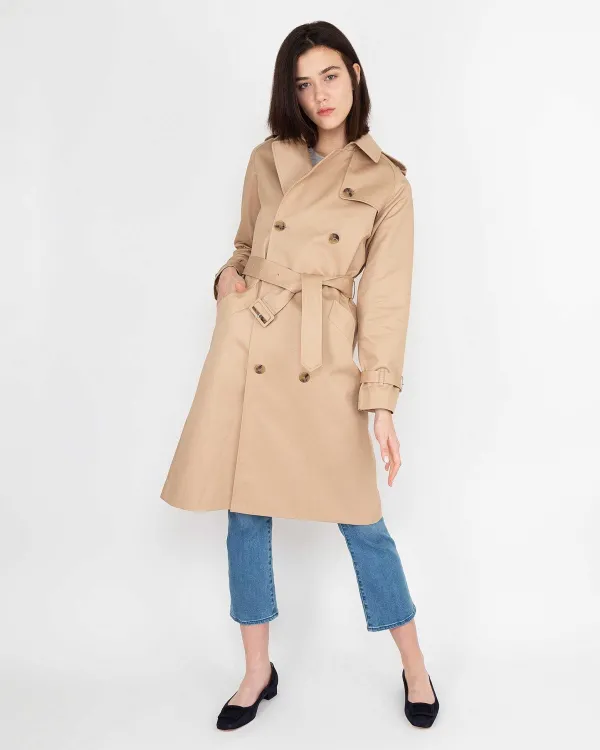 Cheap A.P.C. Greta Trench Coat Beige