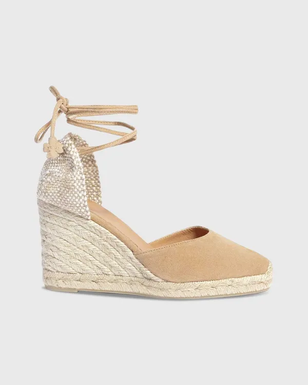 Discount Castañer High Carina Espadrille Toasted Suede