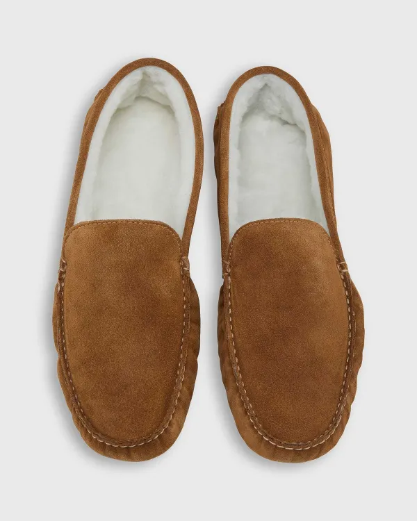 Online Sid Mashburn House Slippers Sand Suede