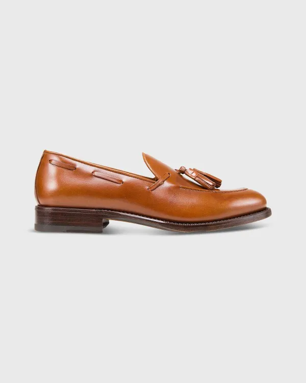 Cheap Sid Mashburn Italian Tassel Loafer Medium Brown Calfskin