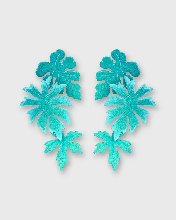 Sale We Dream in Colour Jardin Verdoyant Earrings Teal