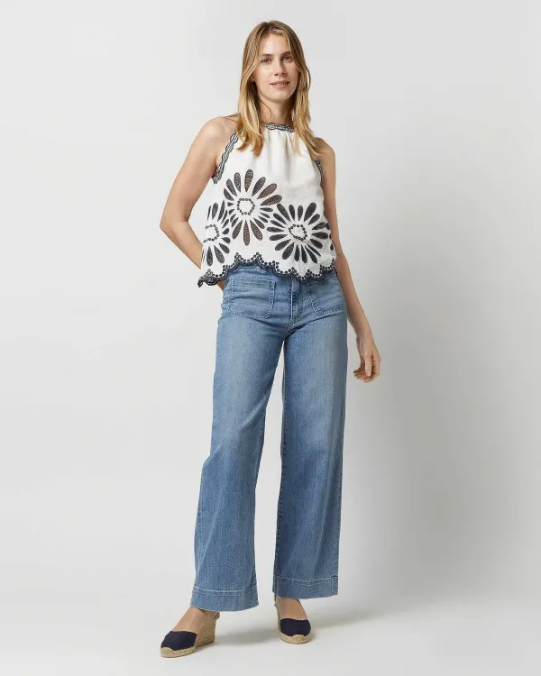 Store Ulla Johnson Jolie Top Porcelain