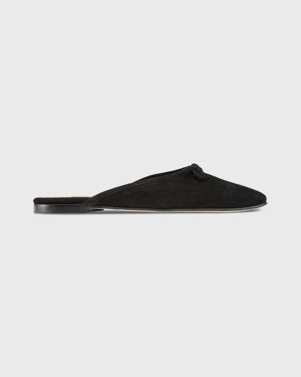 Best Sale Ann Mashburn Joy Mule Black Suede