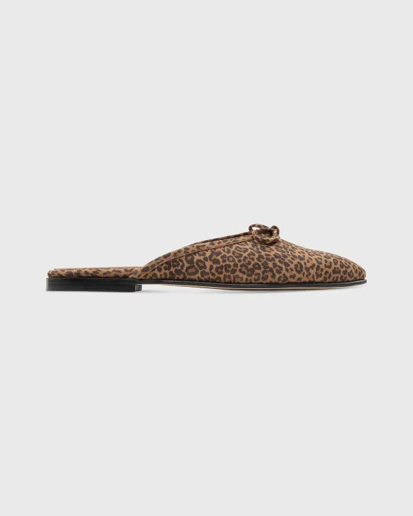 Cheap Ann Mashburn Joy Mule Leopard Printed Suede