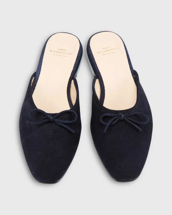 Cheap Ann Mashburn Joy Mule Navy Suede