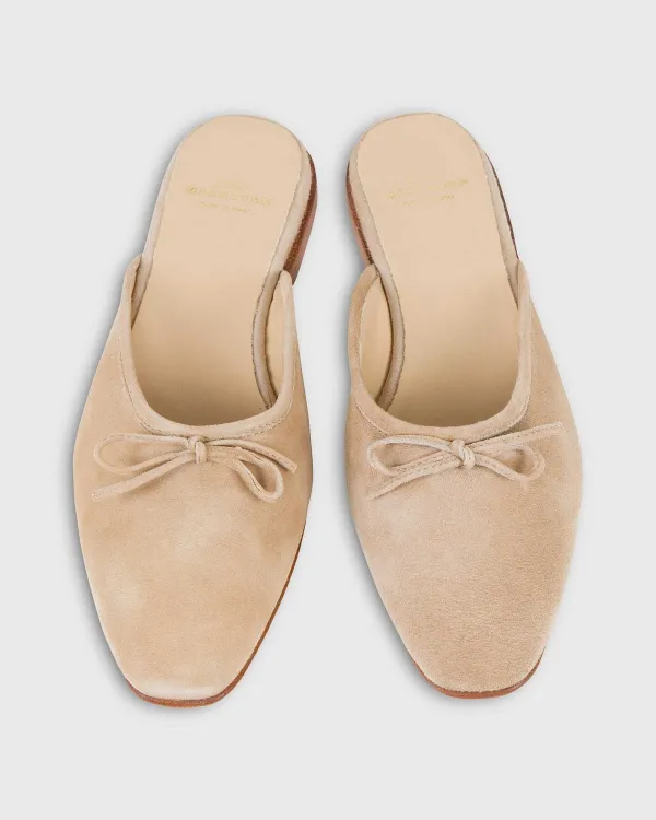 Fashion Ann Mashburn Joy Mule Camel Suede