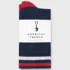 Sale American Trench Kennedy Luxe Athletic Socks Navy