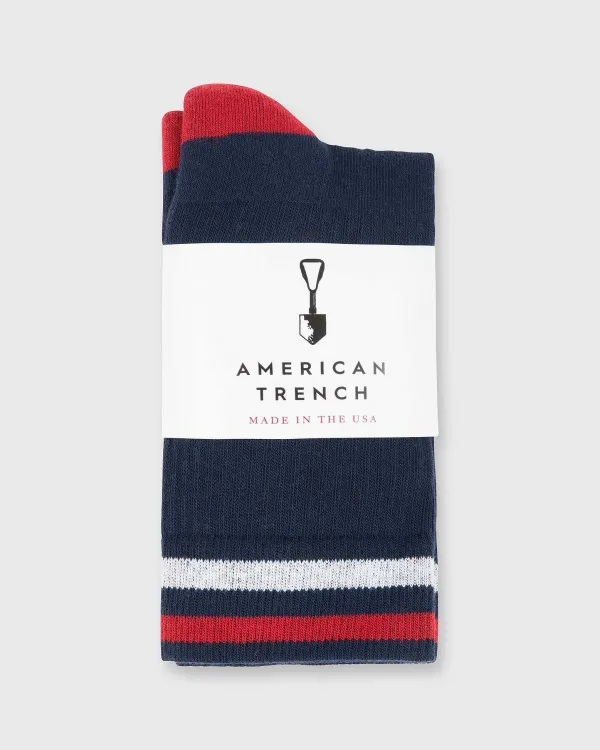 Sale American Trench Kennedy Luxe Athletic Socks Navy