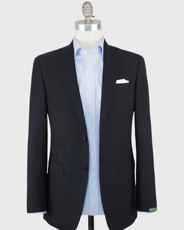 Discount Sid Mashburn Kincaid No. 3 Suit Navy High-Twist