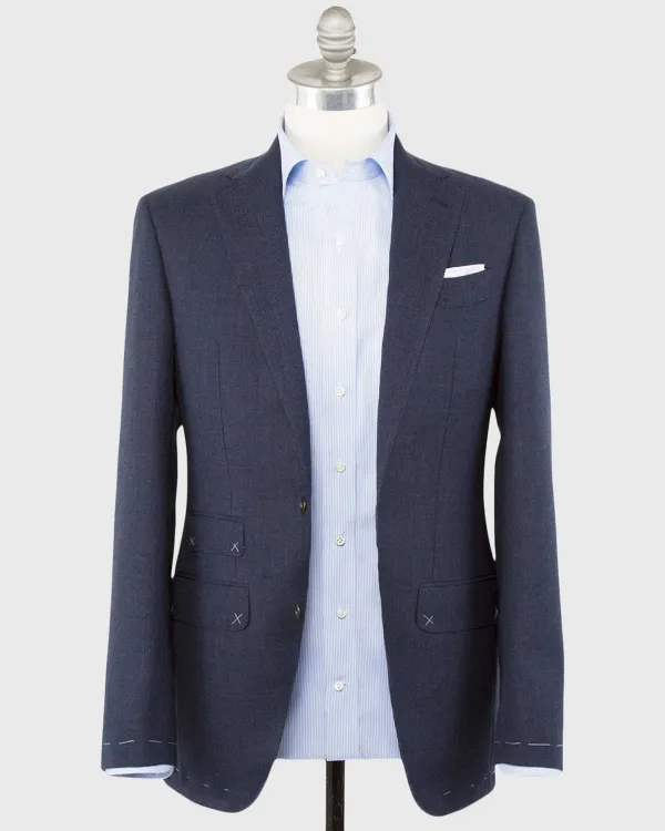 Clearance Sid Mashburn Kincaid No. 3 Suit Air Force Blue High-Twist