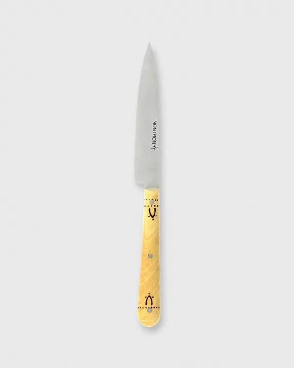 Fashion Nontron Kitchen Knife No. 10 Woodburned Boxwood