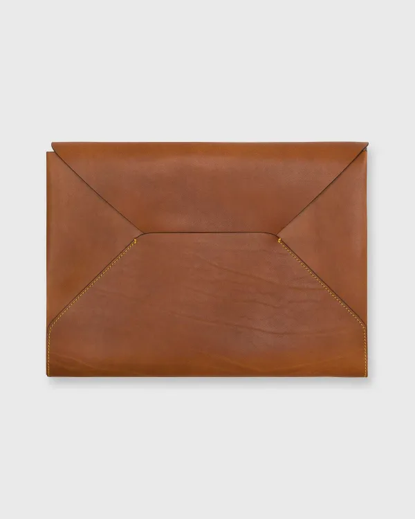 Clearance Mashburn Laptop Case Tan Leather