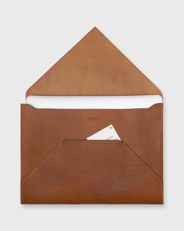 Shop Mashburn Laptop Case Tan Leather