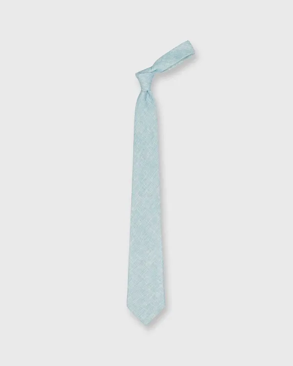 Best Sale Sid Mashburn Linen Woven Tie Aqua