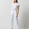 Best Sale Ann Mashburn Lisette Top White Sahara Linen