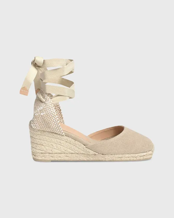 Online Castañer Low Carina Espadrille Sand Canvas