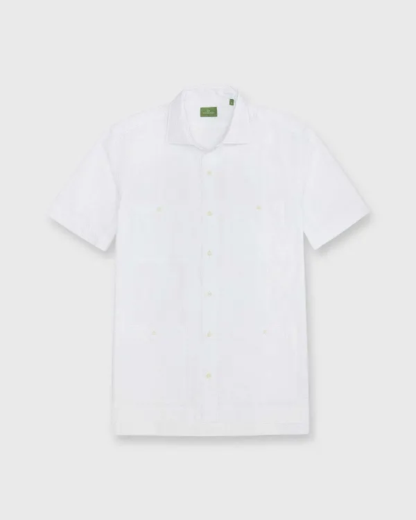 Fashion Sid Mashburn Marquez Shirt White Seersucker