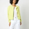 Flash Sale Ann Mashburn Megan Cardigan Jacket Citron Boucl Tweed