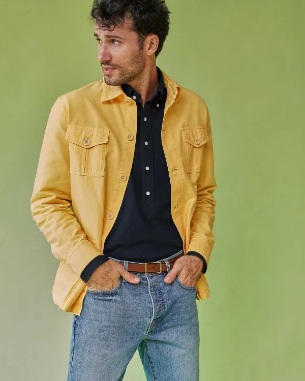 Best Sid Mashburn Military Jacket Yellow Lightweight Canvas