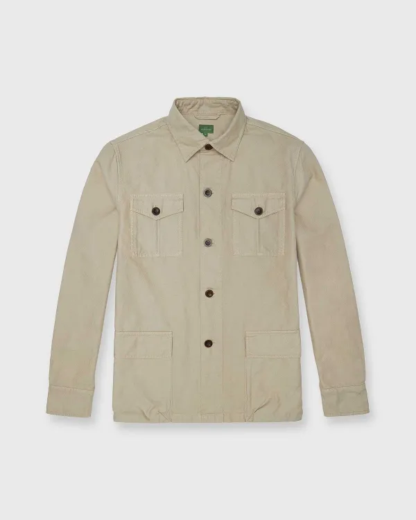 Store Sid Mashburn Military Jacket Khaki Lightweight Canvas