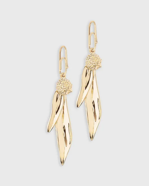 Store Aurélie Bidermann Mimosa Earrings Gold