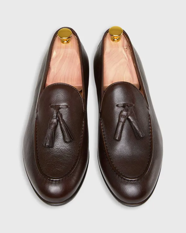 Hot Sid Mashburn Nassau Tassel Loafer Espresso Calfskin